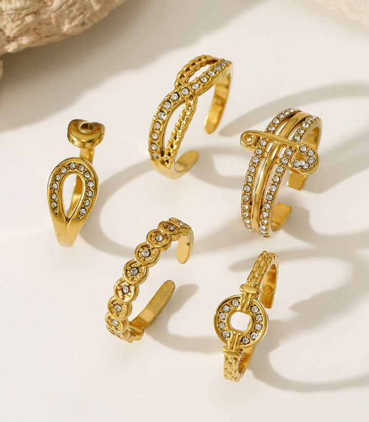 Anillo Cruz con Zirconias