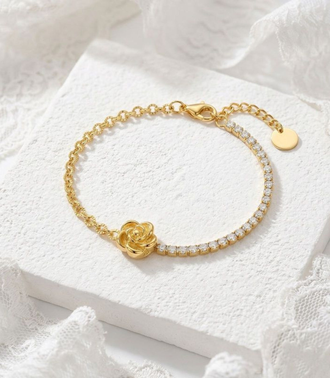 Brazalete Camellia Diamond 18K