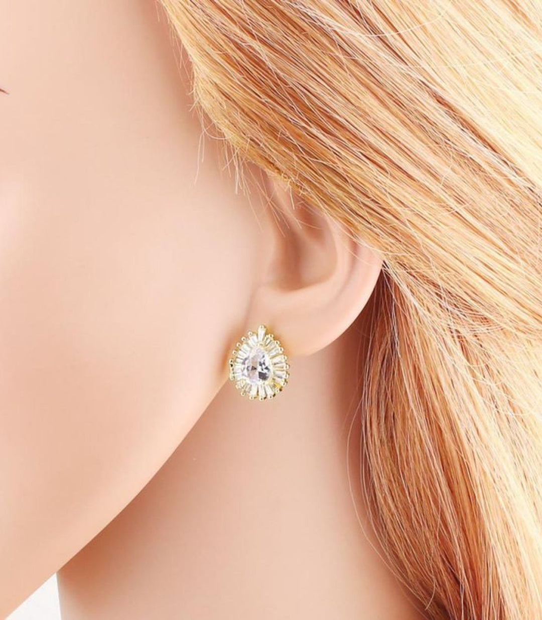 Aretes Teardrop With Zircon