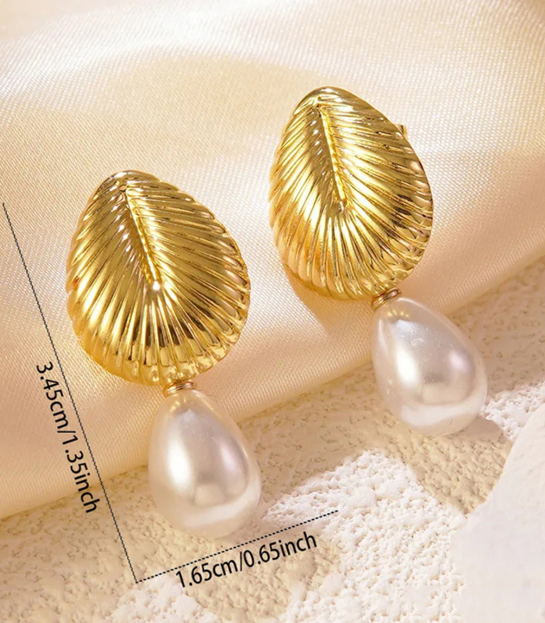 Aretes pearl shell