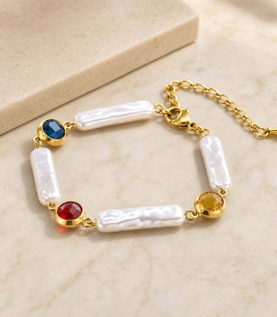 Brazalete Diamond Pearl 18K