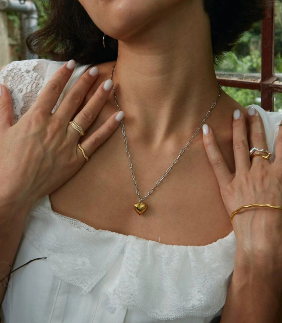 Collar Minimalist Heart 18K