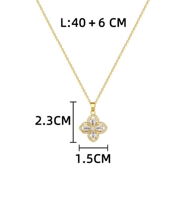 Collar Diamond Clover