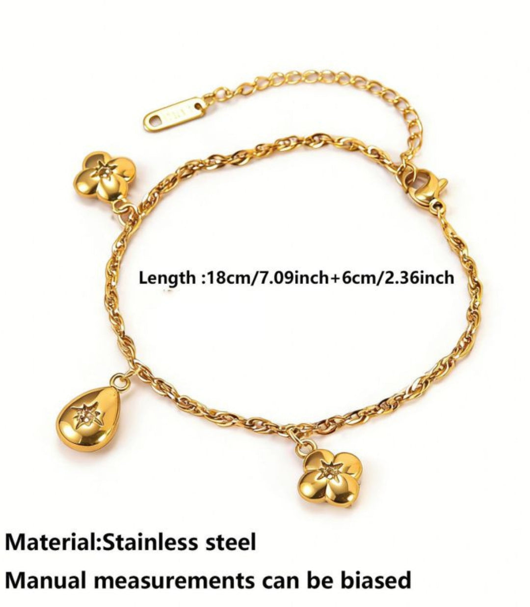 Brazalete Diamond Flor 18K