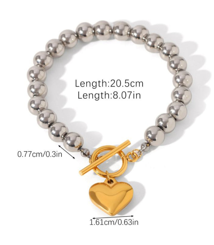 Brazalete Heart Geometric