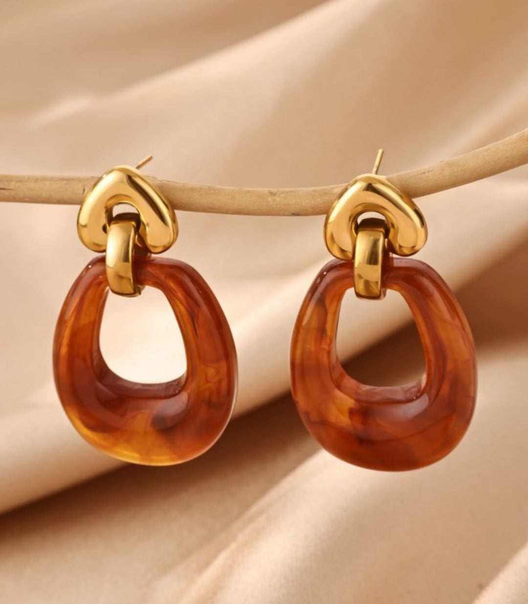 Aretes Amber Teardrop