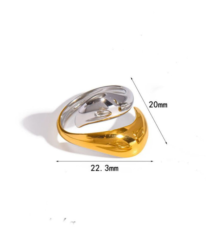 Anillo 1 Bicolor Multilayer 18K