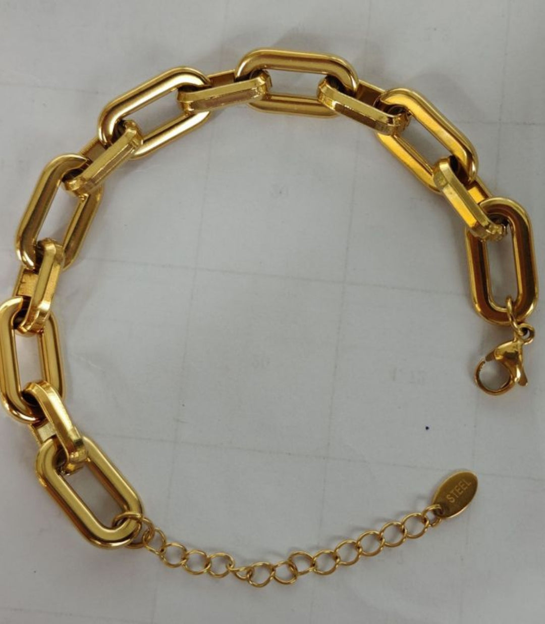 Brazalete Paperclip Chunky Chain