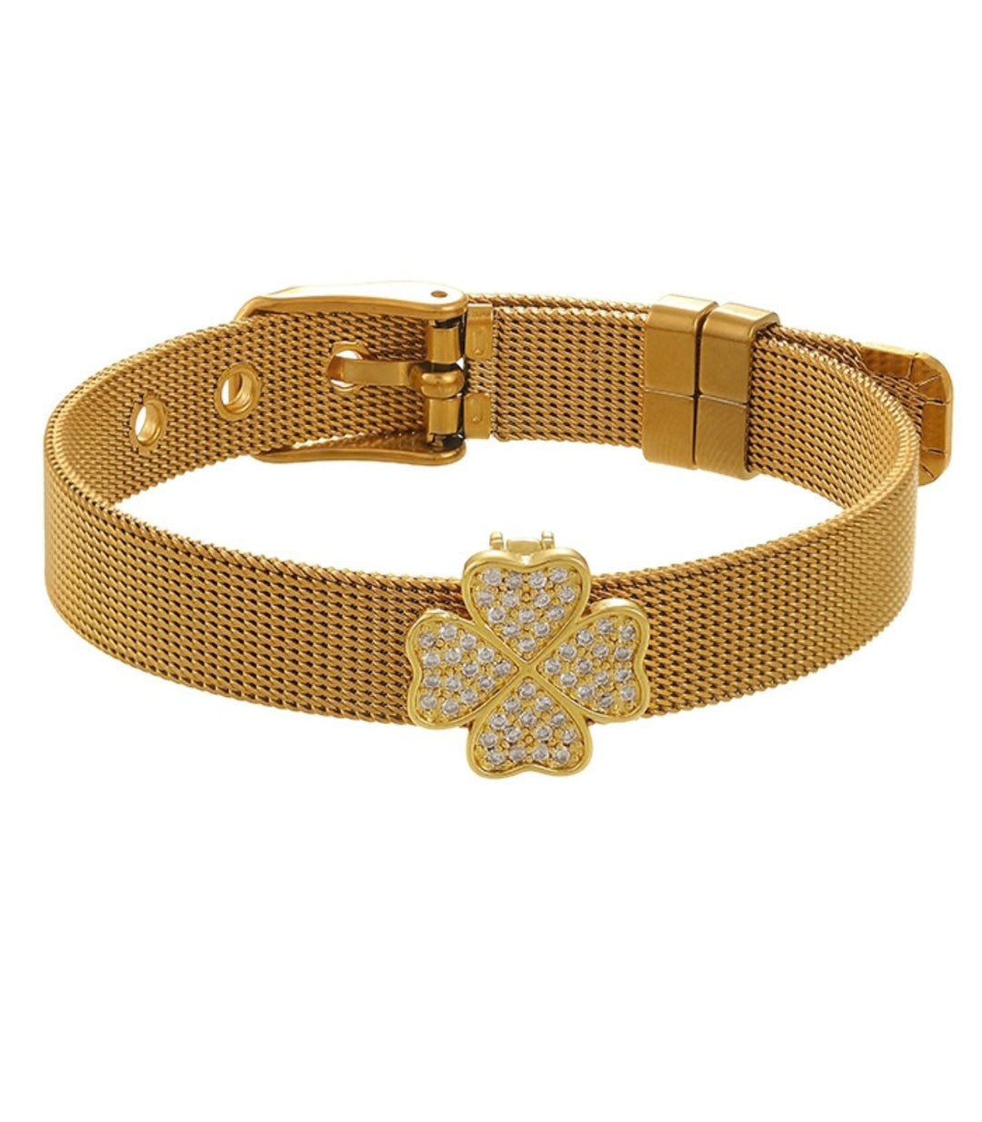 Brazalete Zircon Lucky Clover