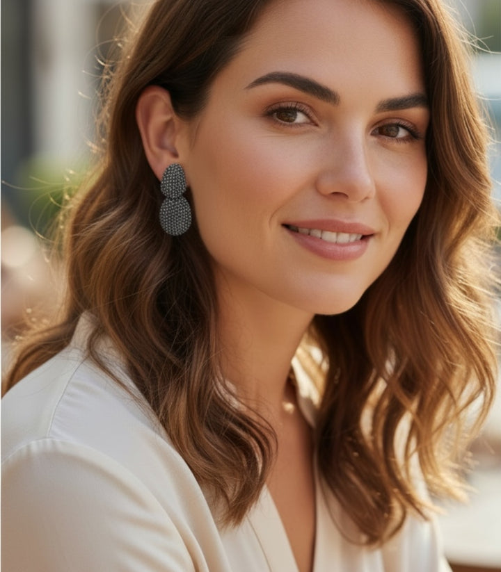 Aretes plata irregular shaped