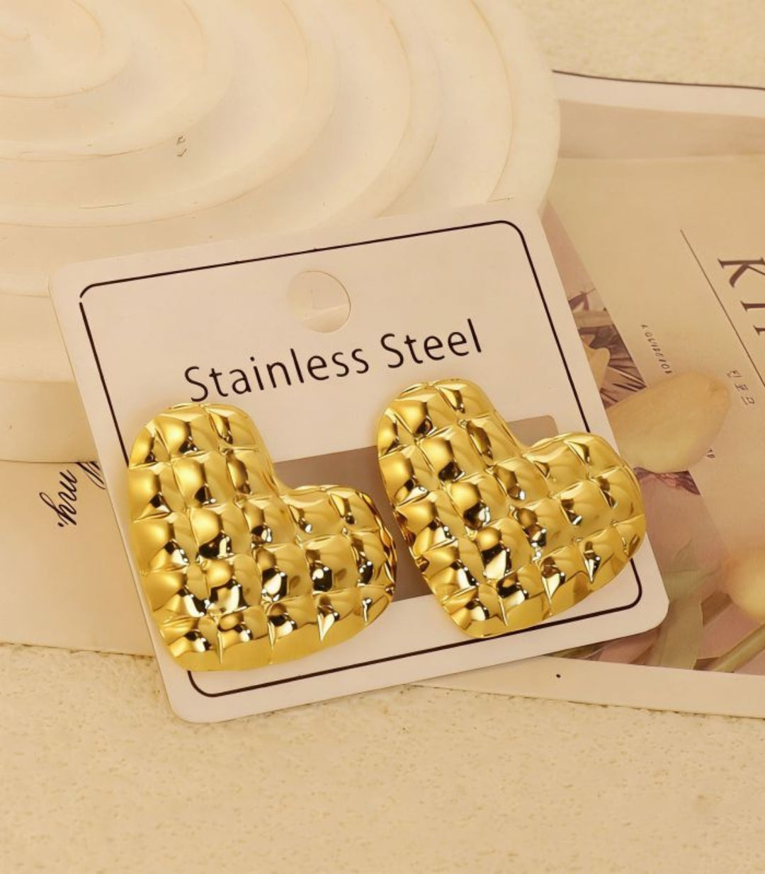Aretes corazón shaped