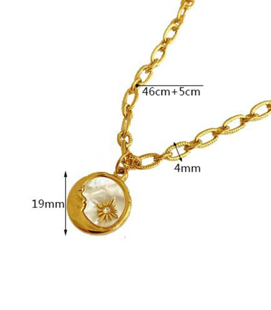 Collar Luna y Estrela 18K