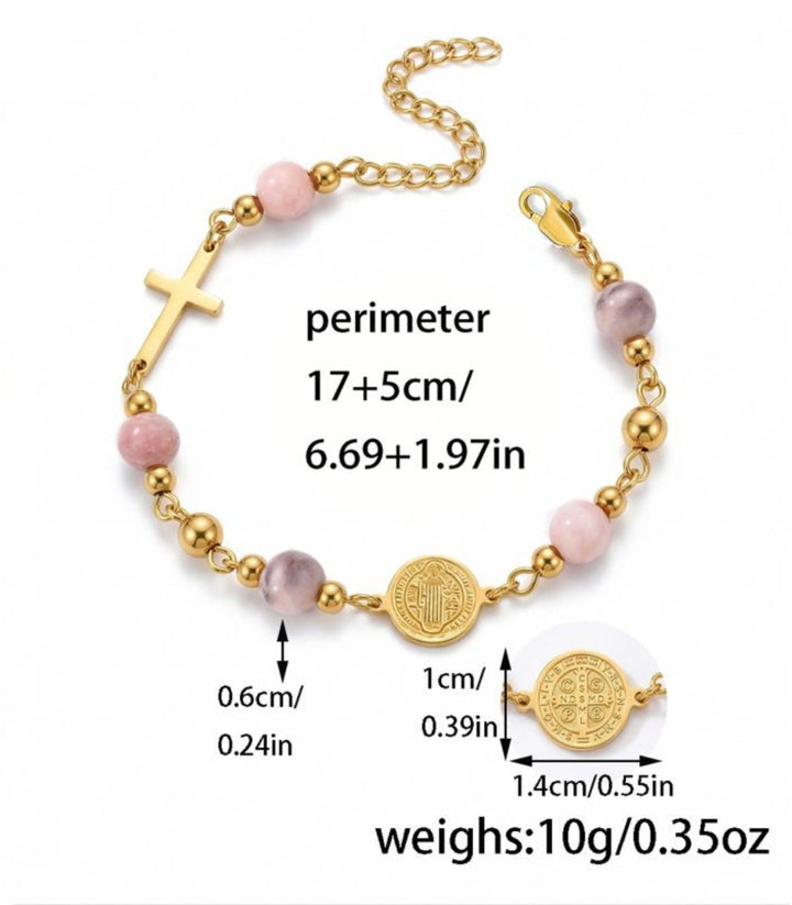 Brazalete Pink Zebra St. Benedic
