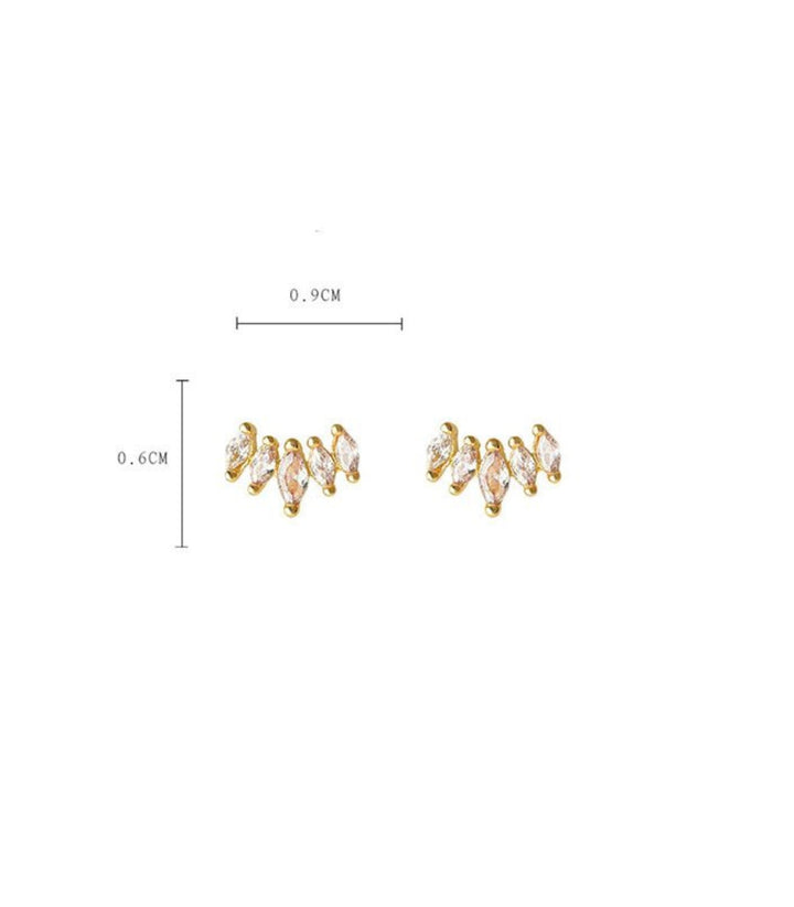 Aretes con zirconias