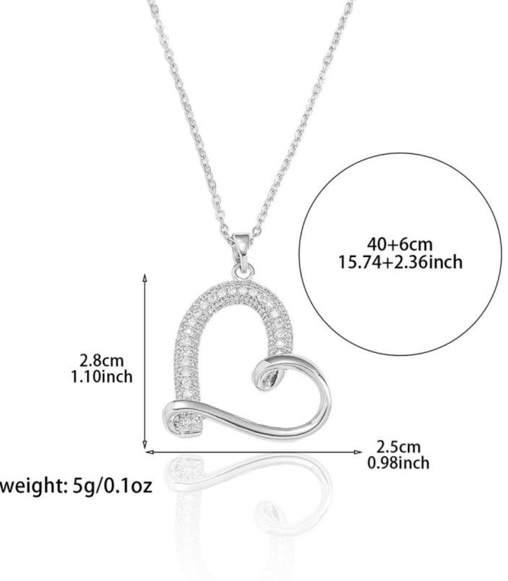 Collar Corazón Plata