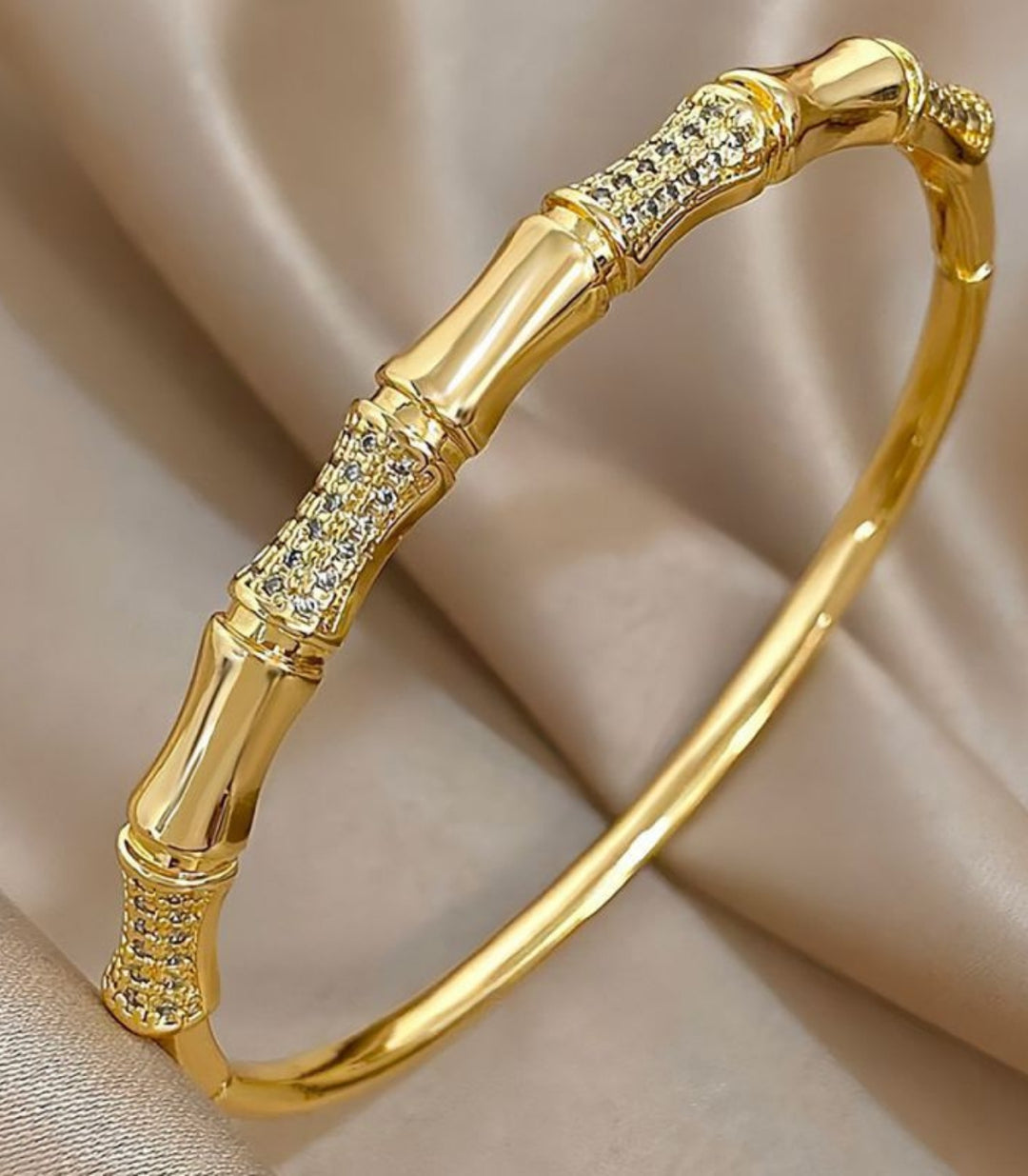 Brazalete Zirconias Bamboo