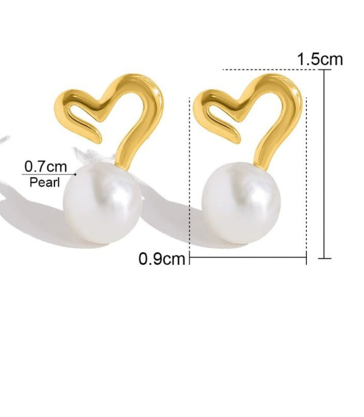 Aretes Love Pearl