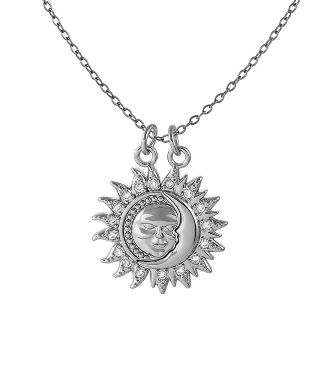 Collar Plata Sol y Luna
