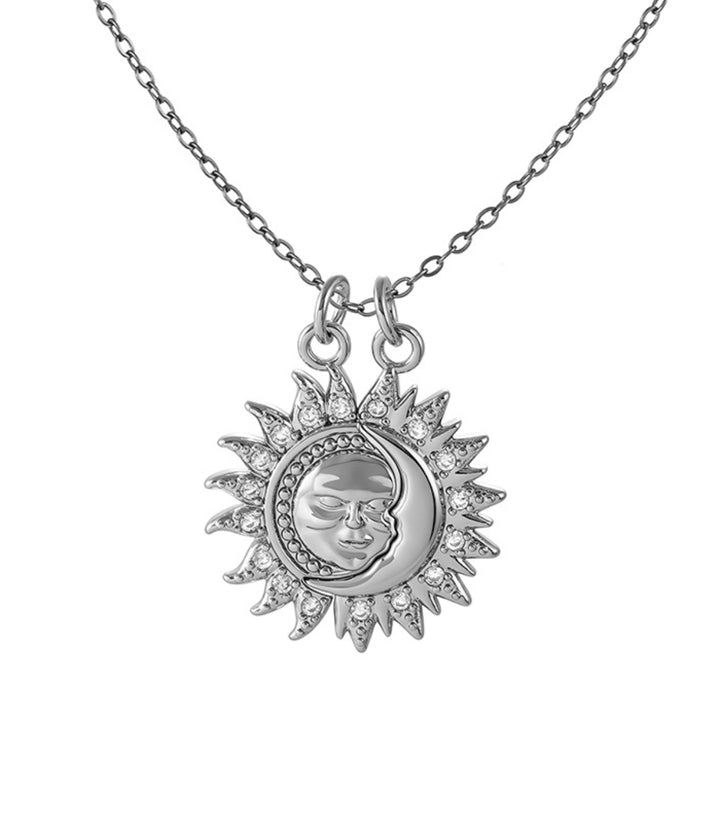 Collar Plata Sol y Luna