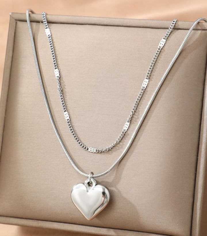 Collar doble layer plata