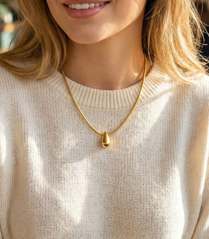 Collar Mini Small Teardrop