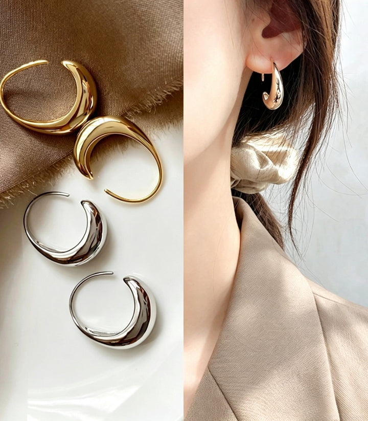 Aretes Silver Circle