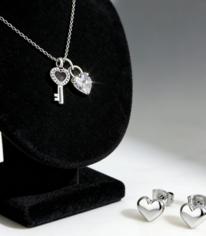 Collar set Heart And Key