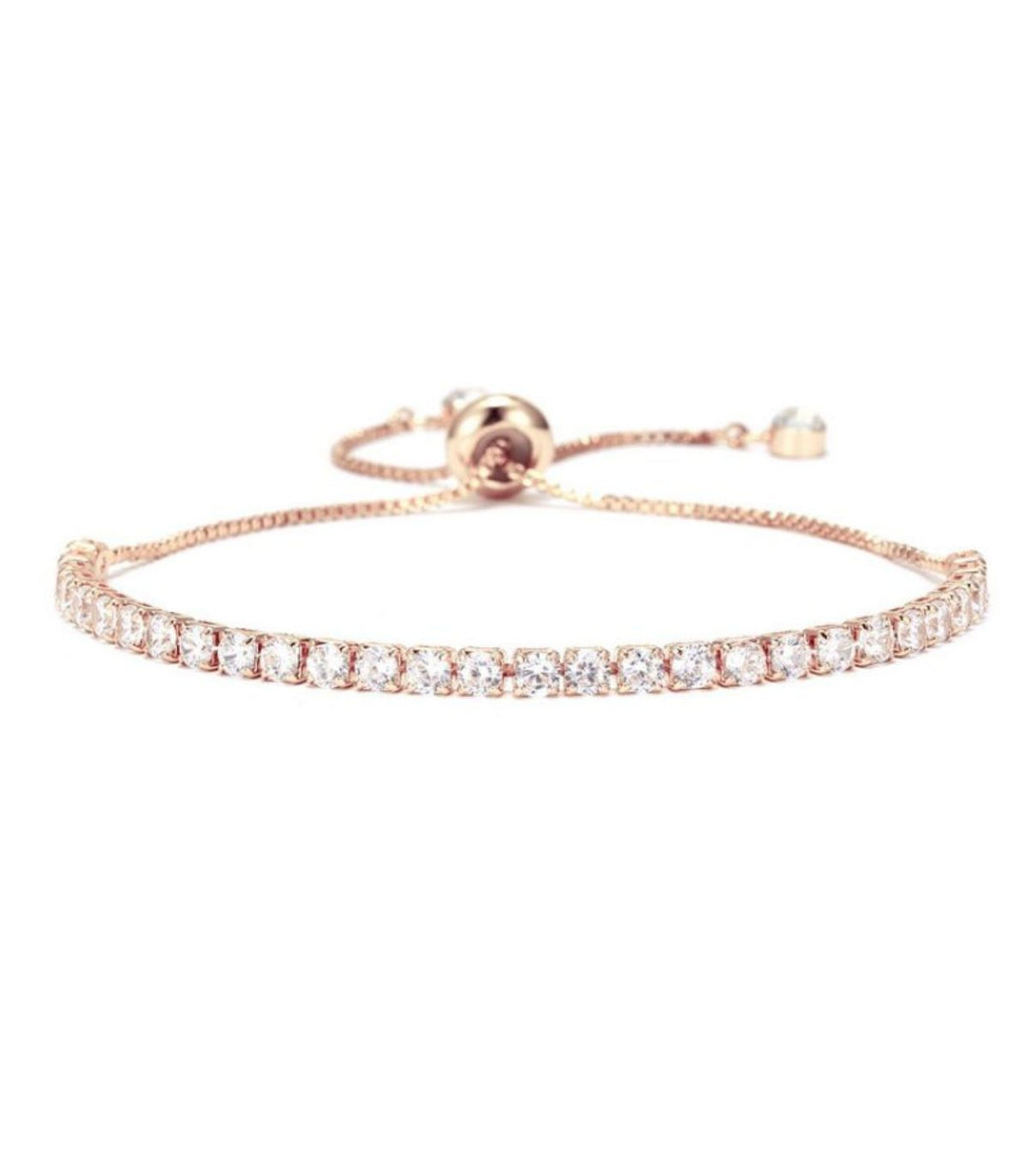 Brazalete Oro rosado Zirconias