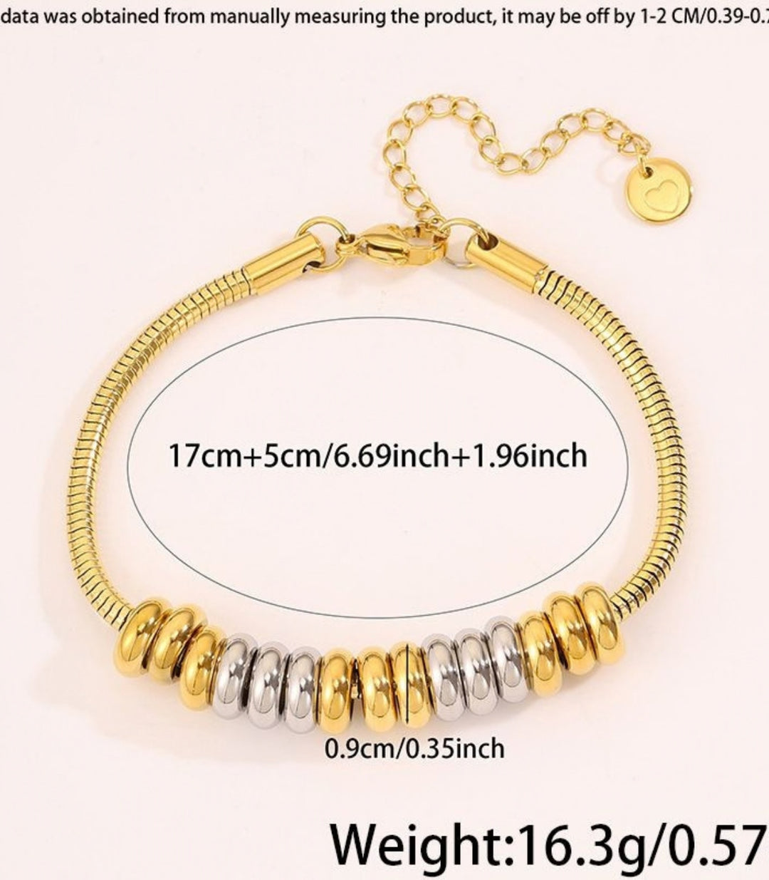Brazalete Beaded Bicolor