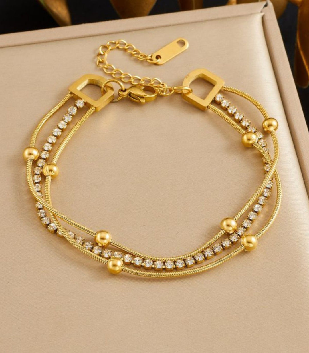 Brazalete Diamond Multi Bead