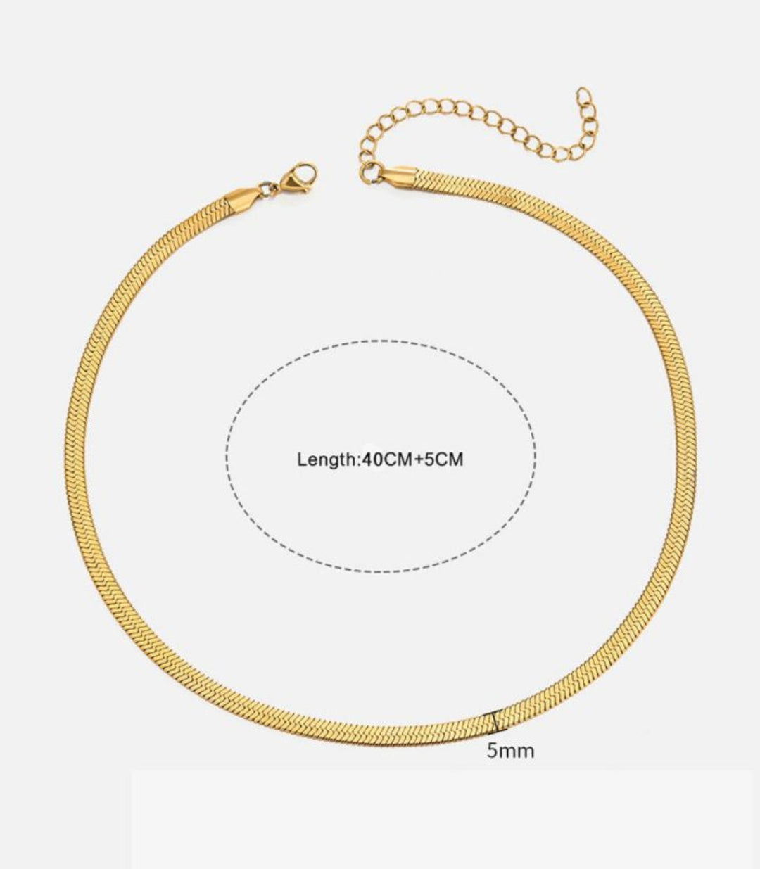 Collar dorado 5mm