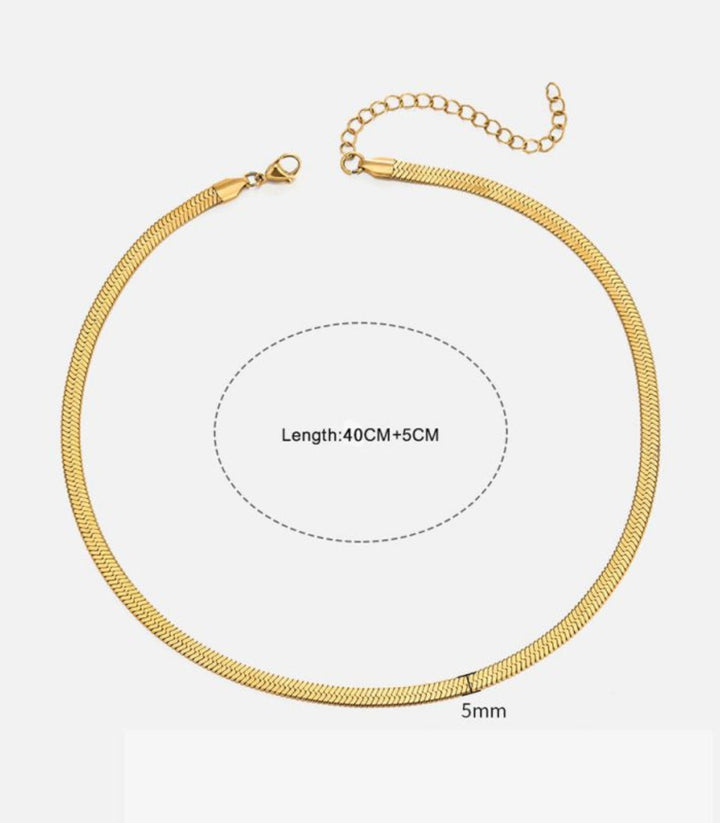 Collar dorado 5mm