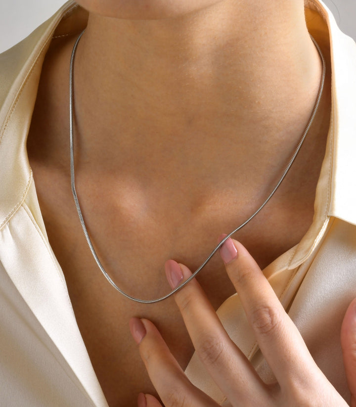 Collar cadena plata 2mm