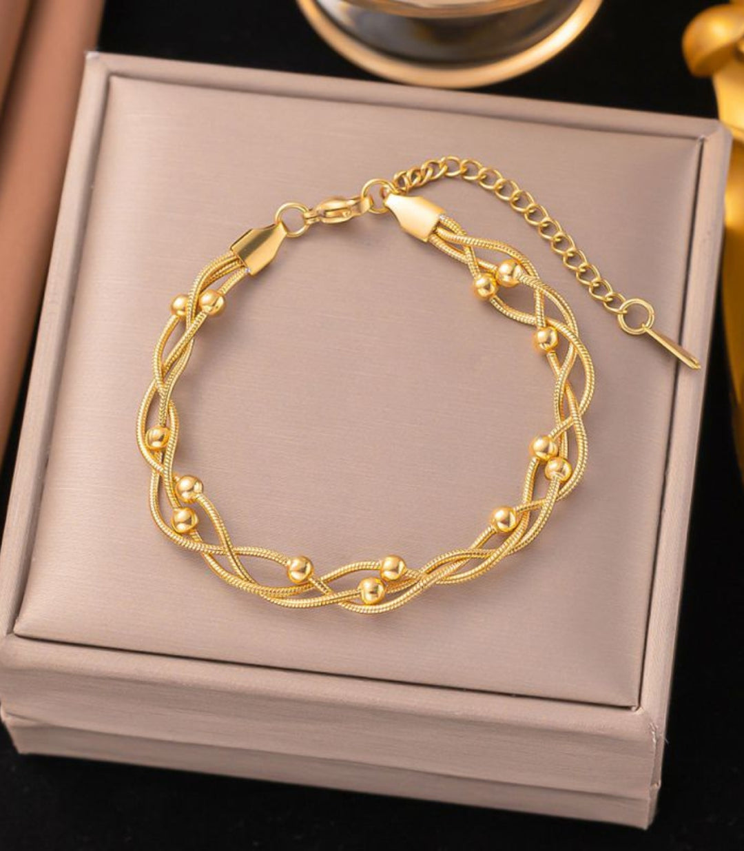 Brazalete Gold Threelayer