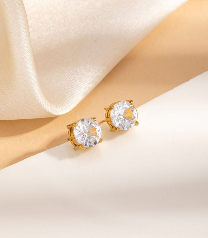 Aretes Zirconia Círculo