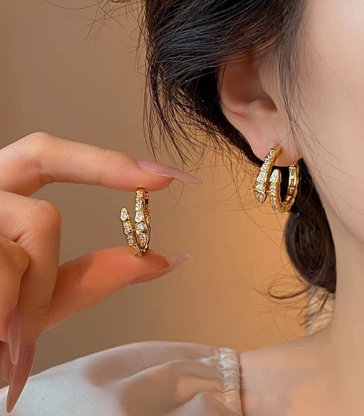 Aretes Gold Snake