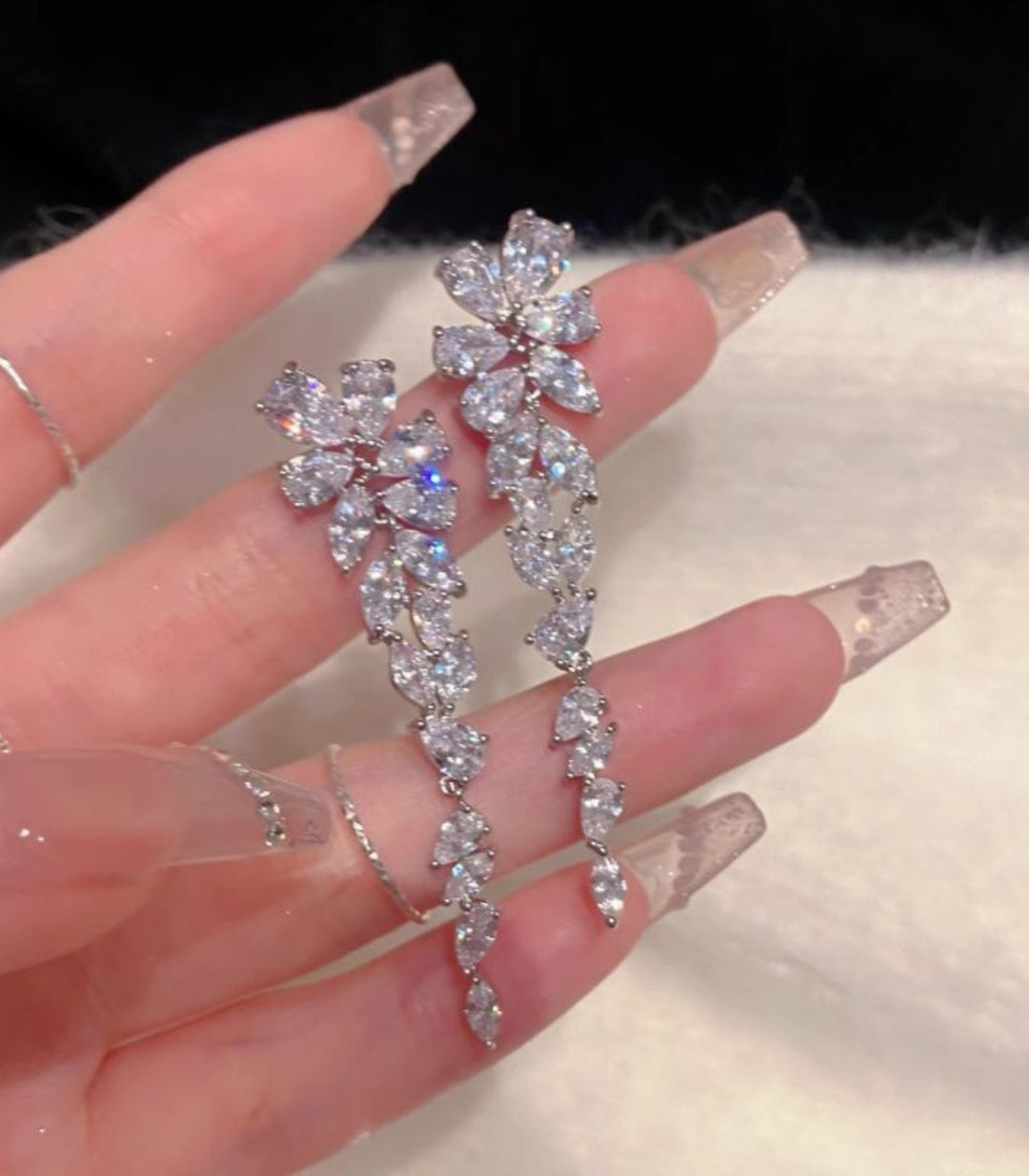 Aretes diamonds tassel