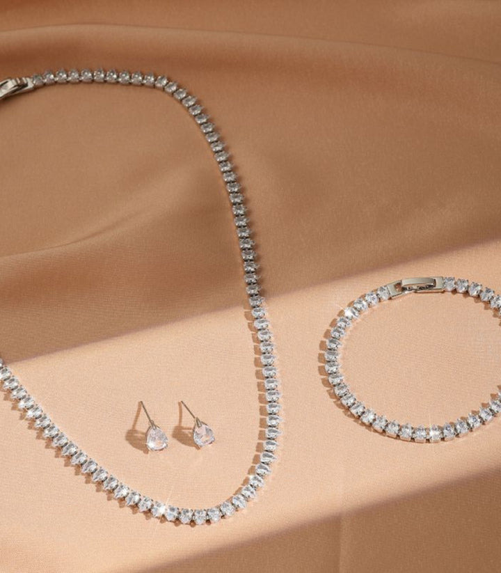 Collar Set 4 Pzs Elegant Zircon