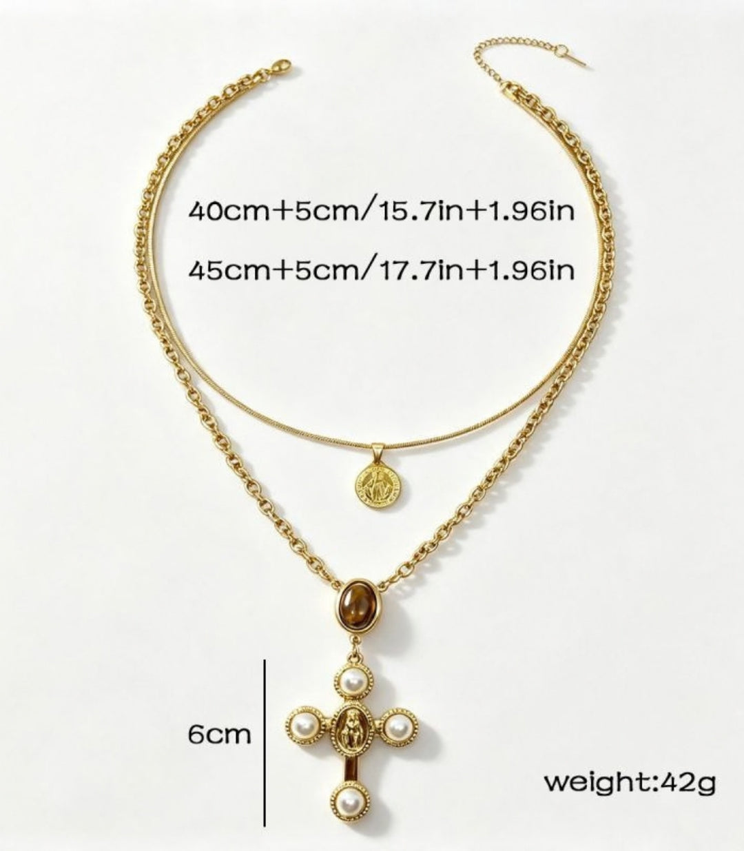 Collar Cross Multi layered