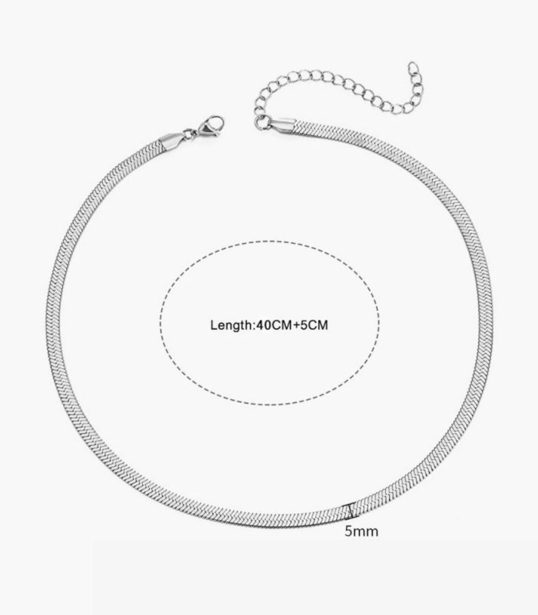 Collar plata 5mm