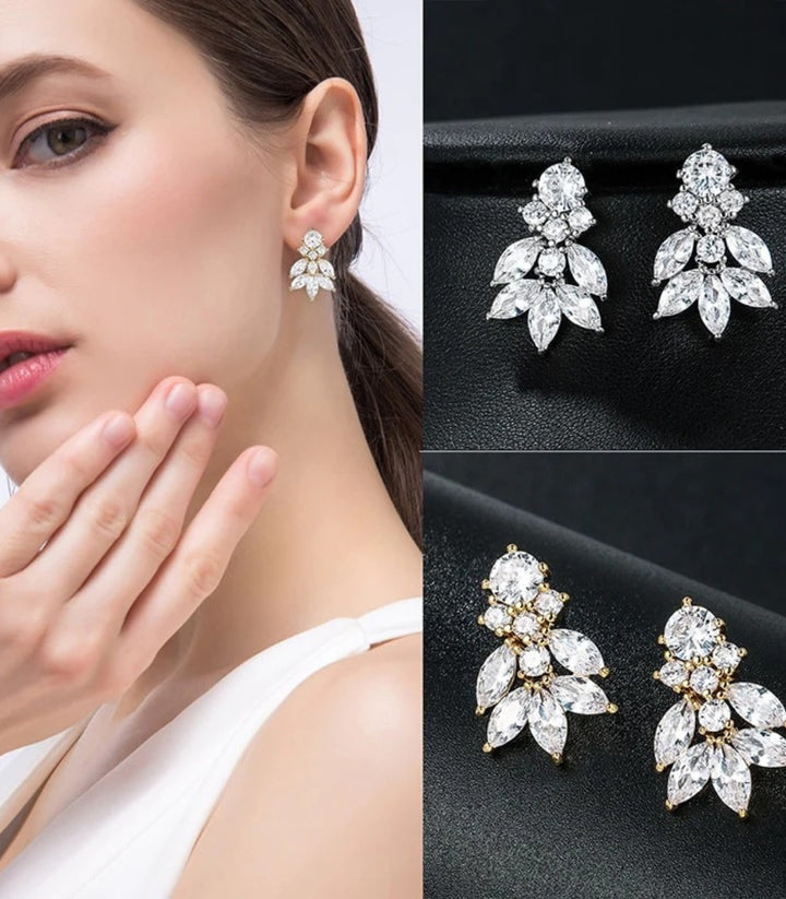 Aretes diamonds white