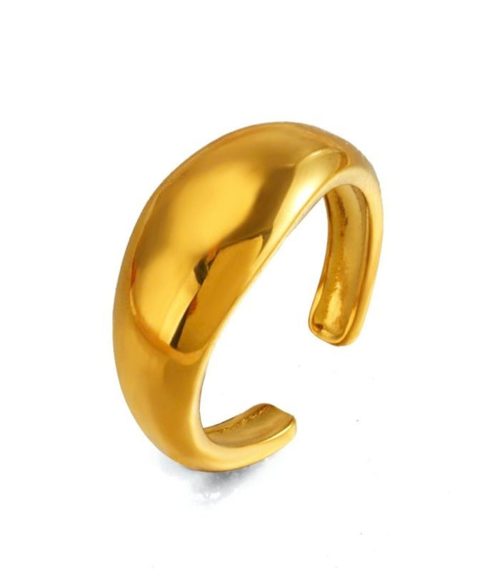 Anillo Gold Curved Wide