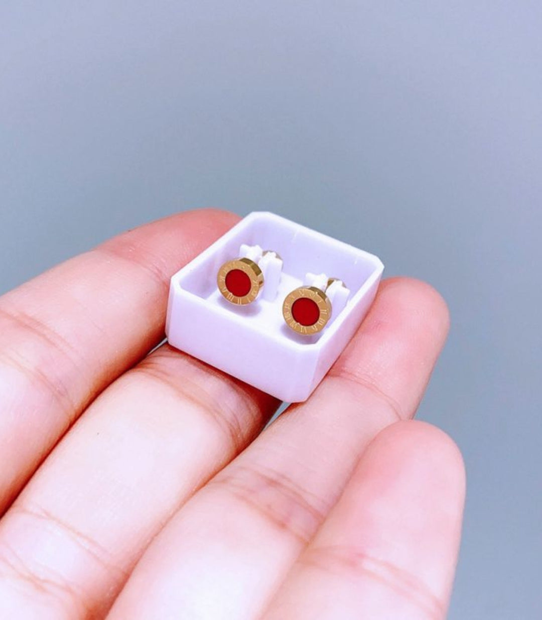 Aretes Mini Red Circle