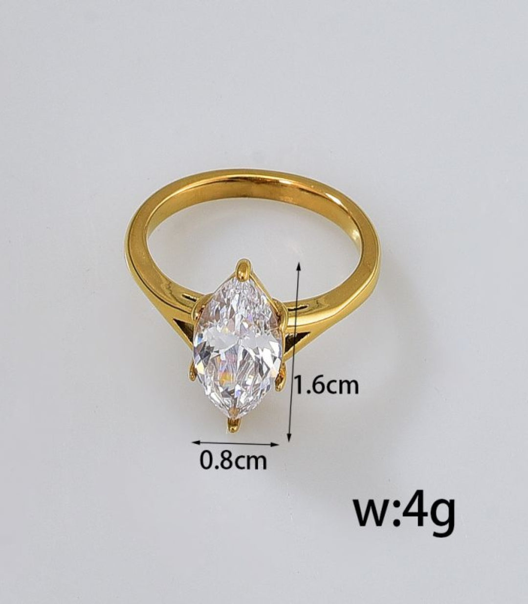 Anillo Marquise Oval #6