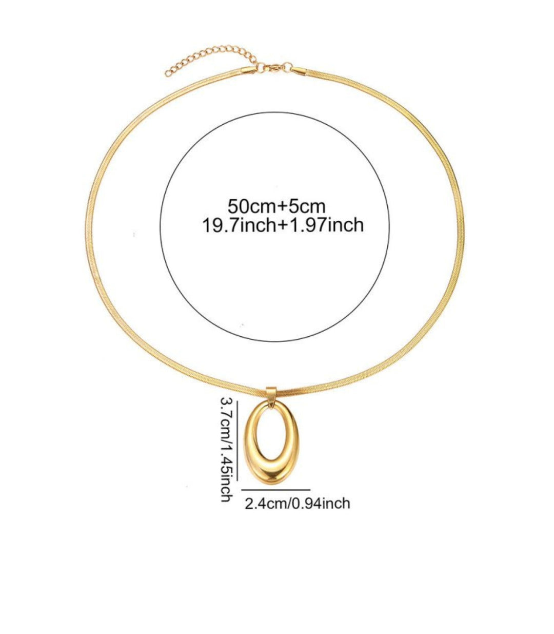 Collar Gold Oval 18K