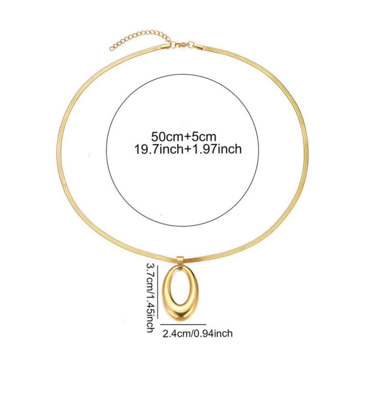 Collar Gold Oval 18K