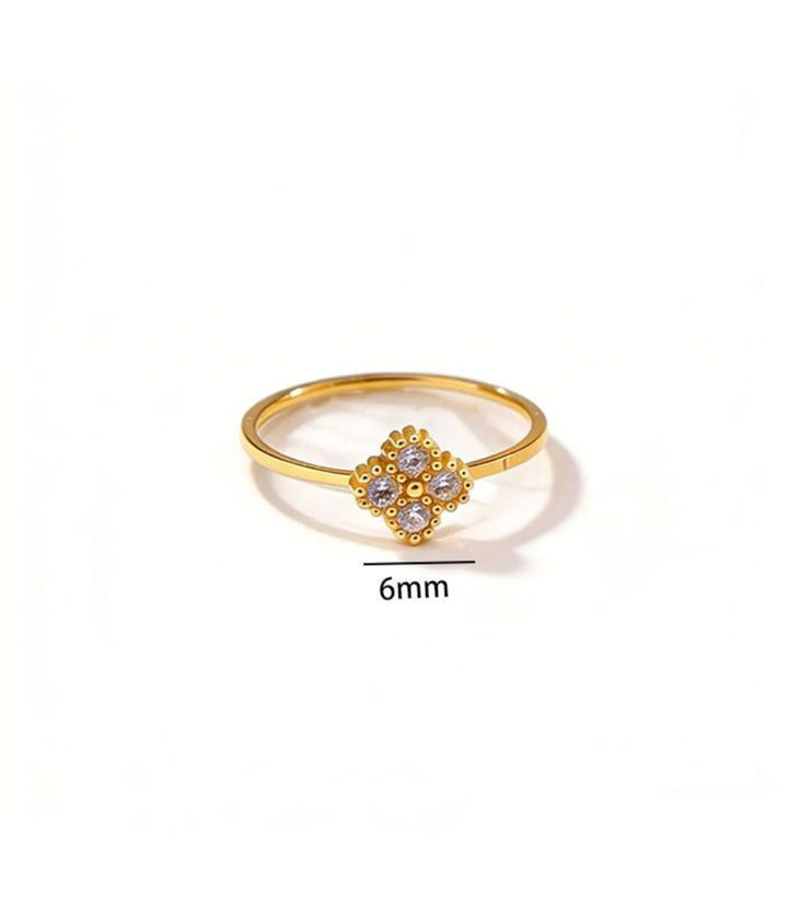 Anillo diamond clover 7