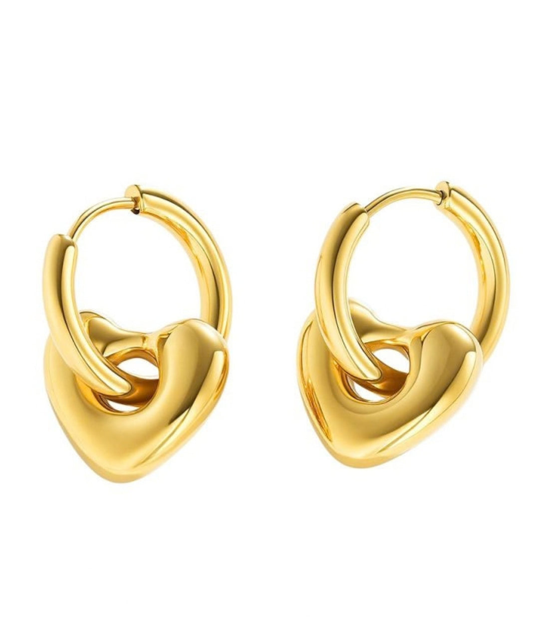 Aretes Gold Heart
