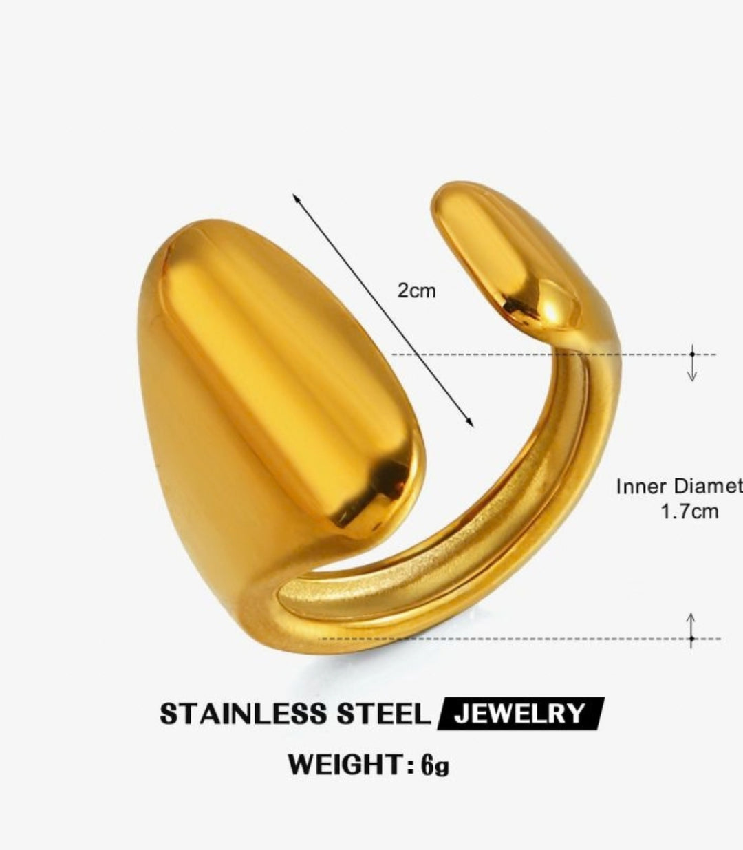 Anillo Gold Wide Band