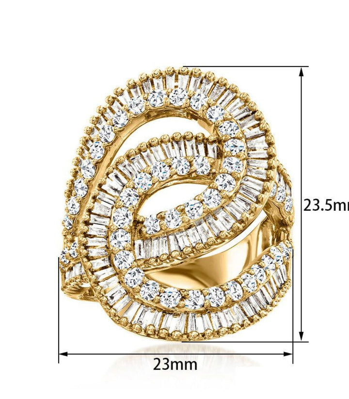 Anillo Gold Zircon Luxury 6